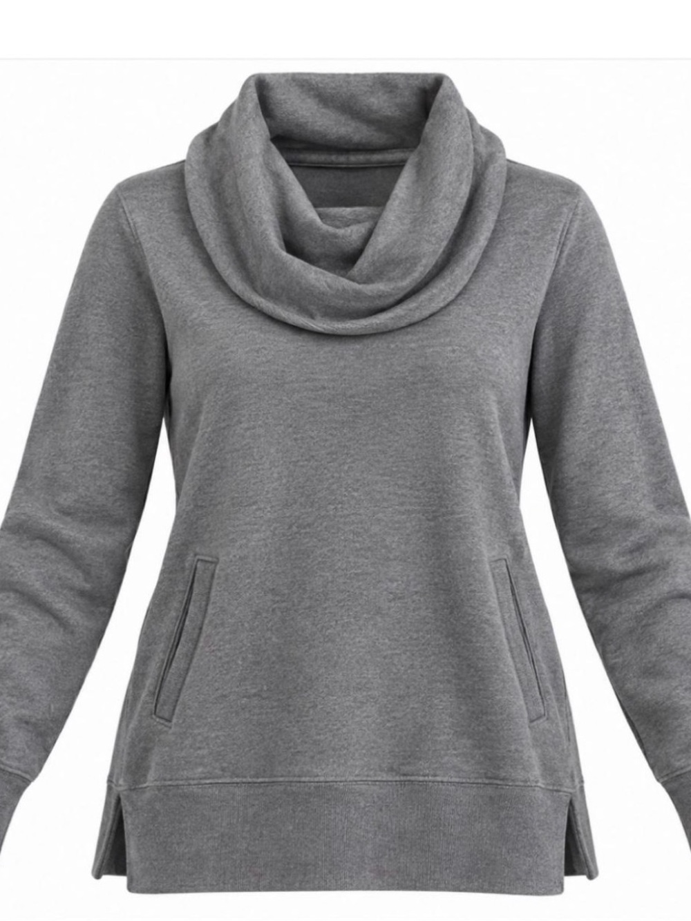 Mossimo Supply Co. Gray Cowl Neck Pullover Sweater